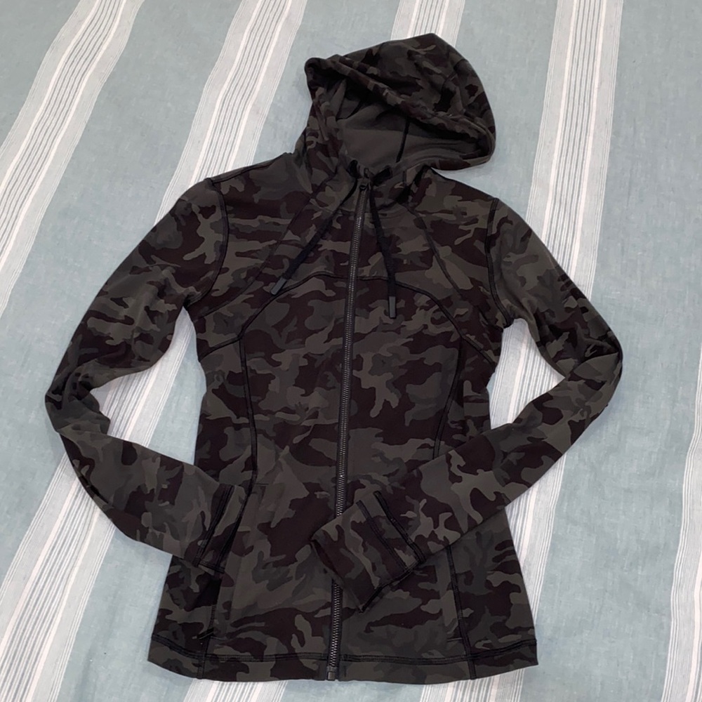 Lululemon Hooded Define Jacket Nulu Green Camo
